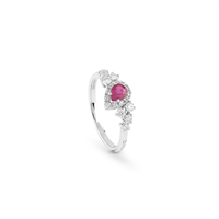 Anello Salvini Donna Gocce s  in Oro bianco Rubino 0.40 Ct 20105396 - 20105396